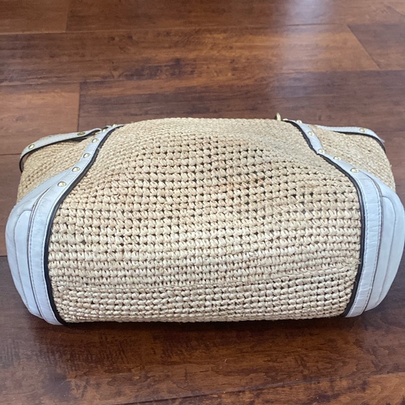 Coach Natalie Straw Satchel - Picture 13 of 16